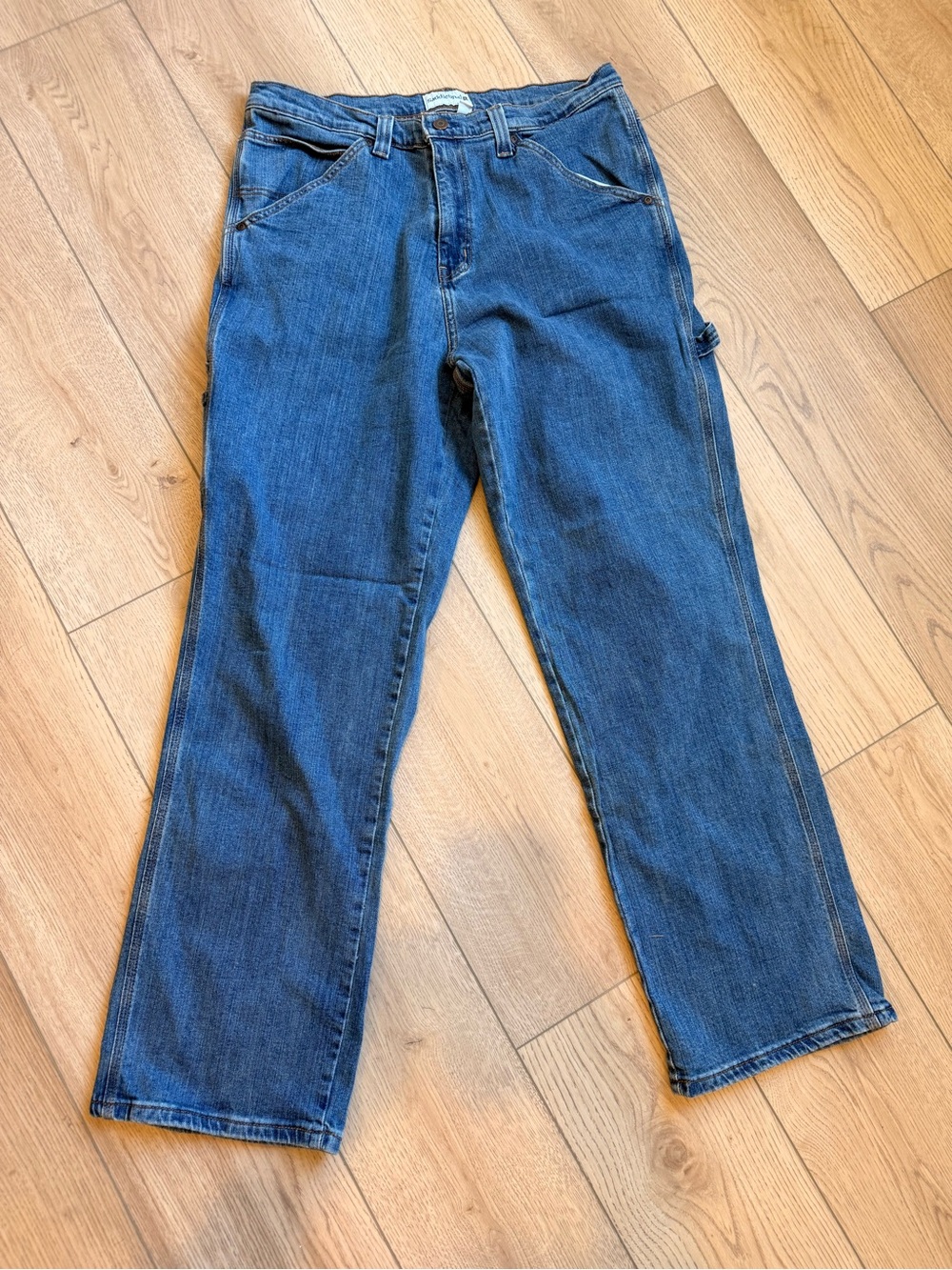 Men's Dark Blue Relaxed Fit Jeans Size 34x32
